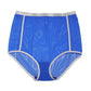 HGH WAIST PANTY  BICOLOR POWER NET / BLUE AND WHITE