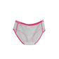 STANDARD PANTY   BICOLOR POWER NET /WHITE AND PINK